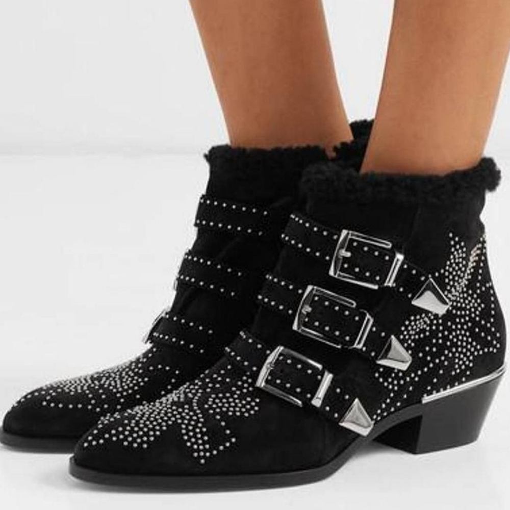 CHLOE- Susanna Shearling Ankle Boots